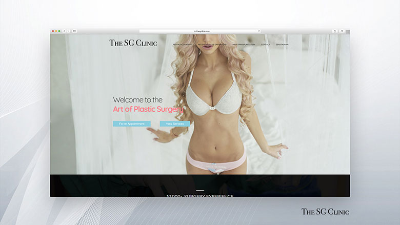 The SG Clinic Web Sitesi Tasarımı